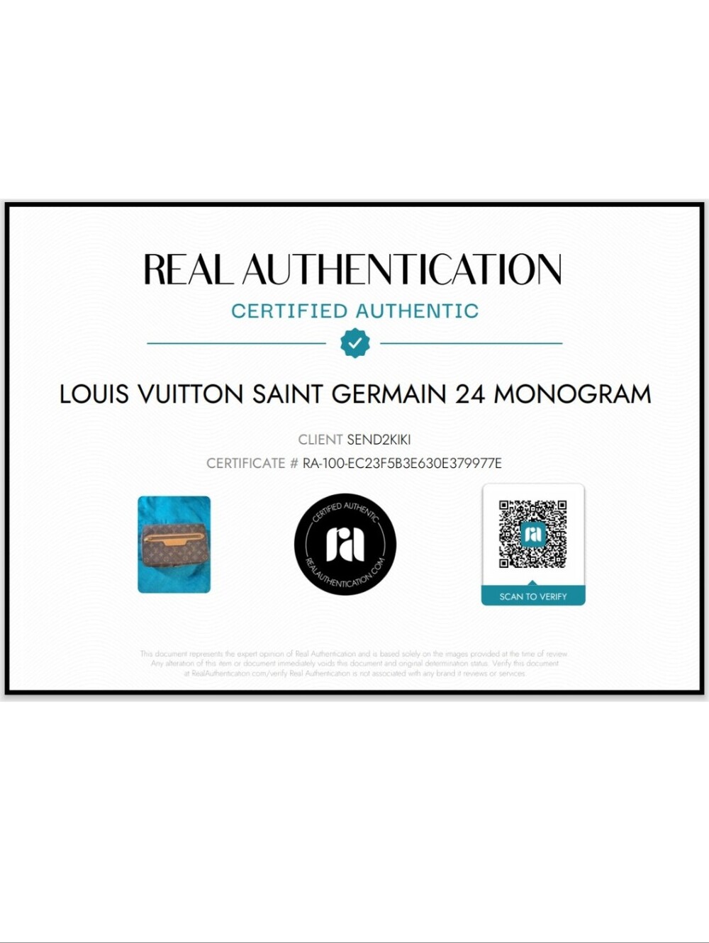 Authentic Vintage Louis Vuitton Saint Germain 24 monogram - Picture 14 of 14